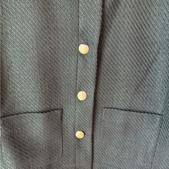EUC J. Crew Black Textured Lady Jacket/Blazer SZ 14; Worn 2x now too big - Picture 4 of 13
